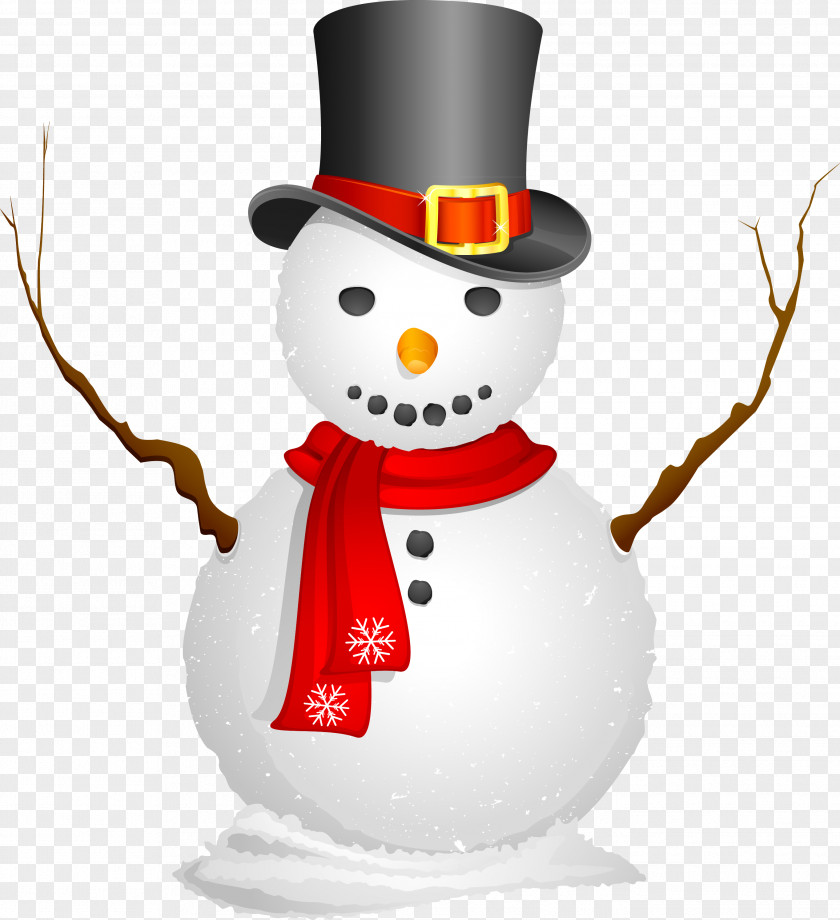 Snowman Scarf New Year Drawing Yeti PNG