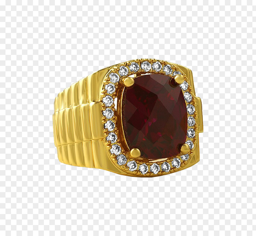 Tyrant Ring Gold Jewellery Ruby Pendant PNG