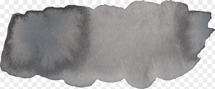 Watercolor Painting Grey Paintbrush Black And White PNG