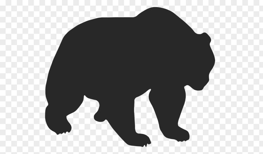 Bear Silhouette Grizzly American Black Clip Art Polar PNG