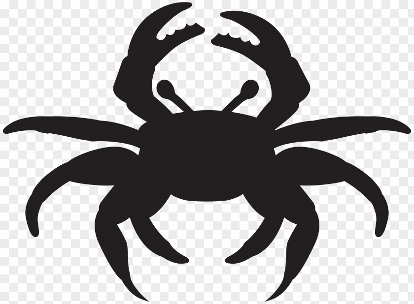 Crab Silhouette Clip Art Image PNG