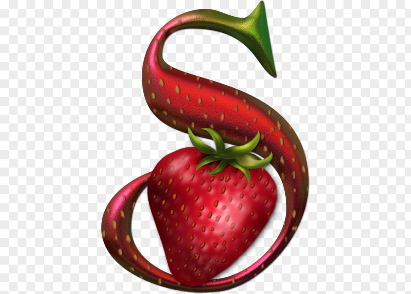 Strawberry Letter Alphabet N Fruit PNG