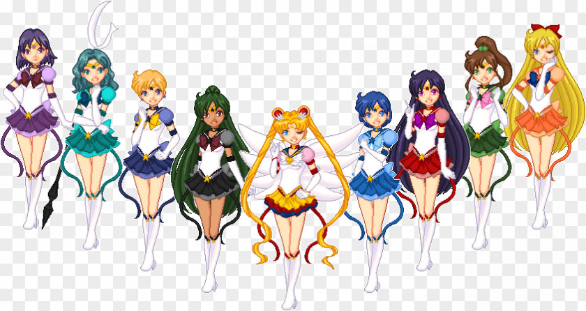 Sailor Moon Mars Jupiter Venus Senshi PNG