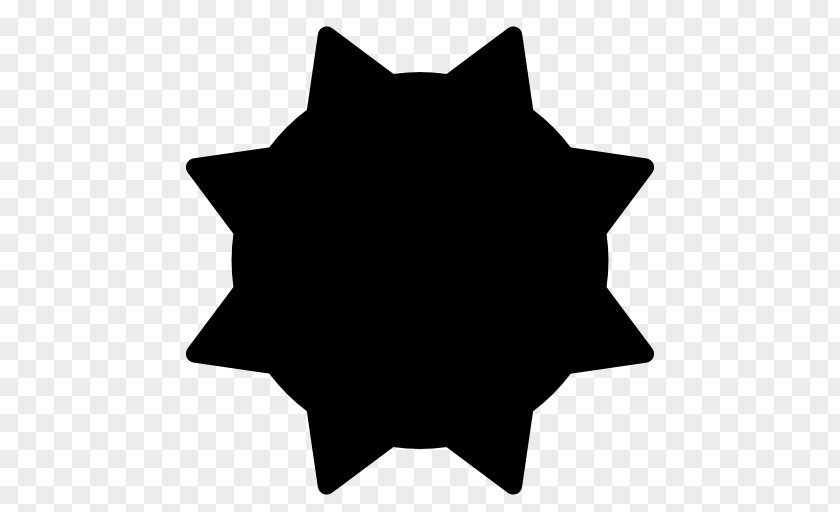 Silhouette Black White Star Clip Art PNG