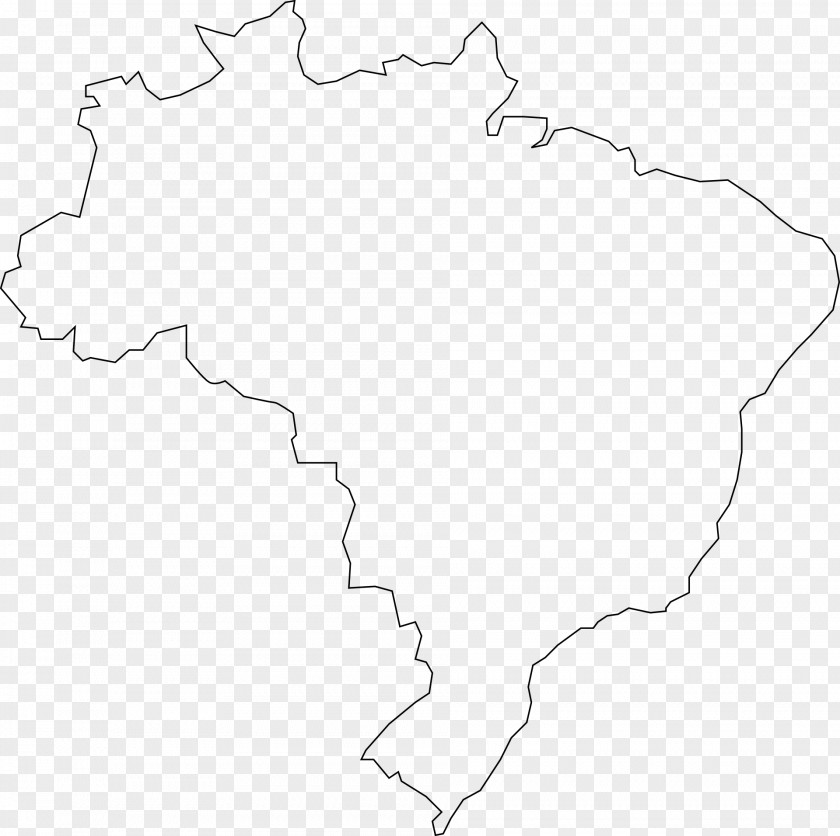 South America Map Line Black And White Angle Point PNG