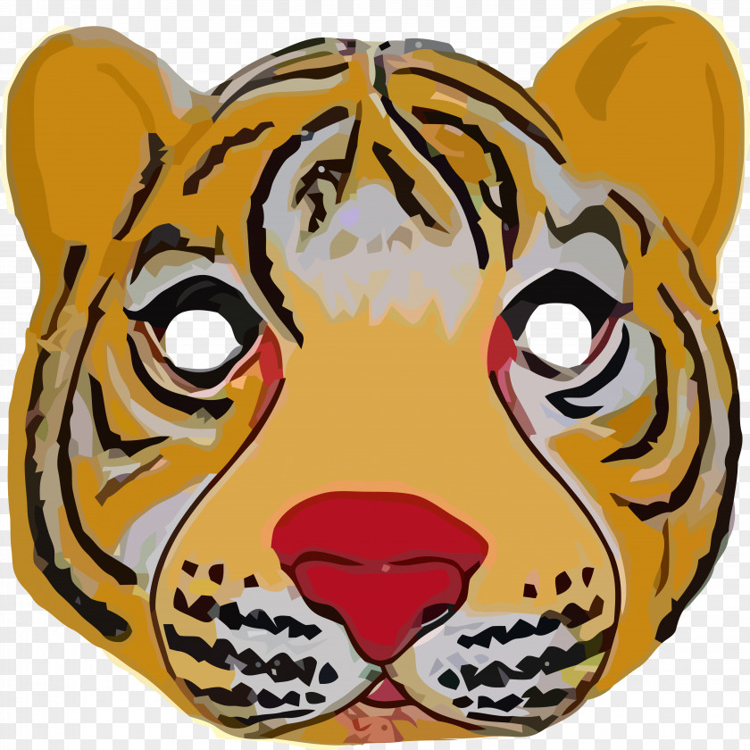 Tiger Mask Face Clip Art PNG