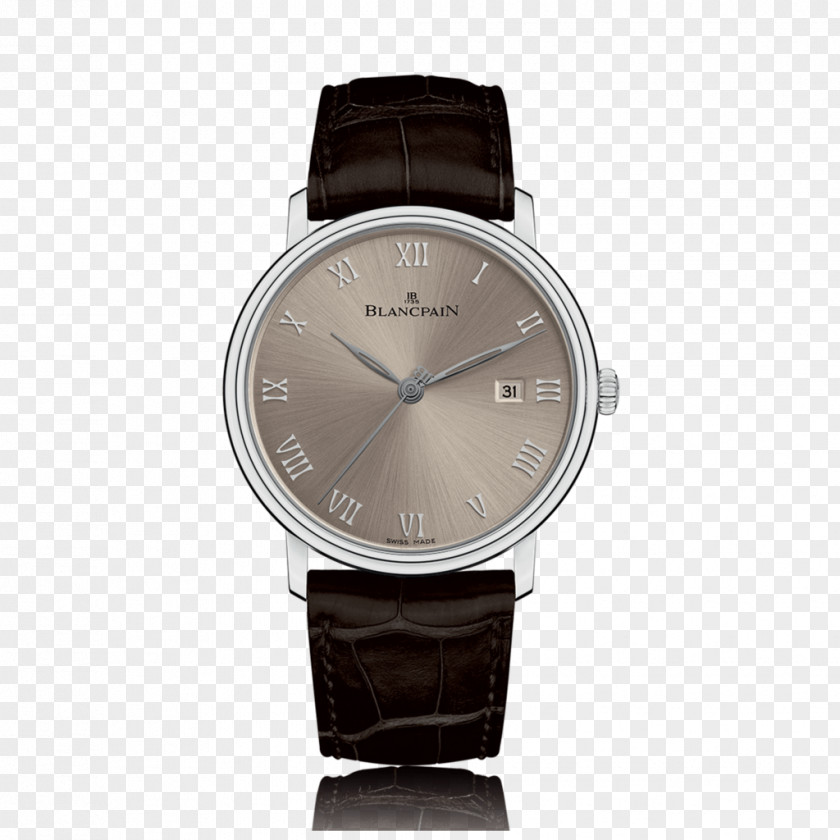 Watch Villeret Blancpain Silver Colored Gold PNG