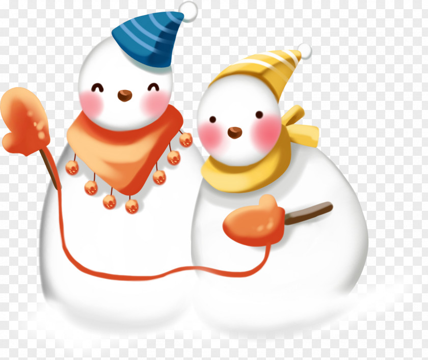 Winter Cute Snowman Shape Jigsaw PNG