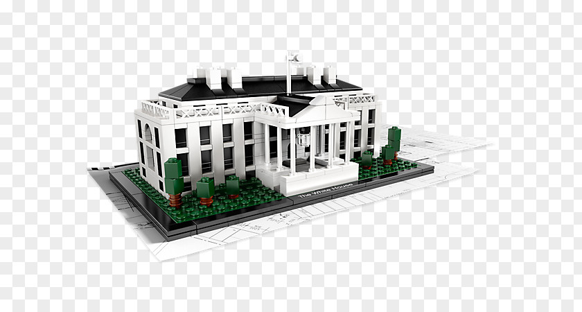 LEGO 21006 Architecture The White House Set Lego Toy PNG