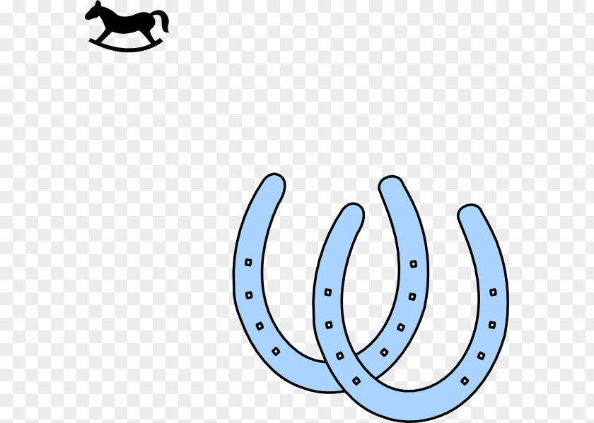 Rocking Horse Horseshoe Magnet Clip Art PNG