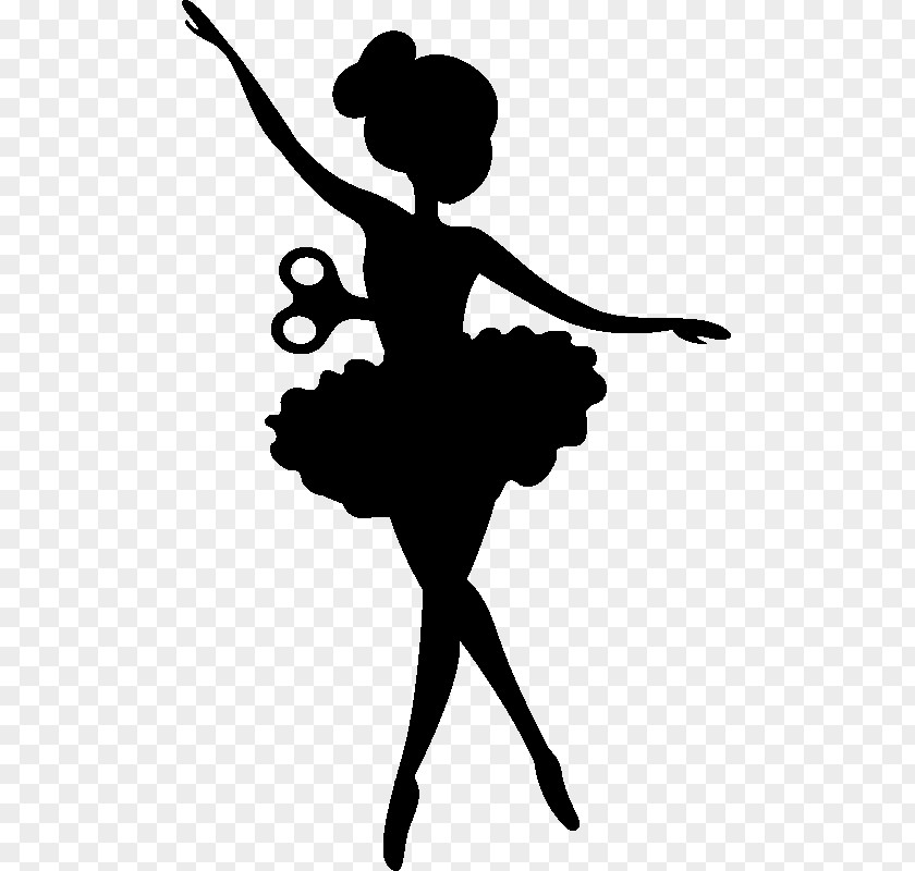 Silhouette Ballet Dancer Flat PNG