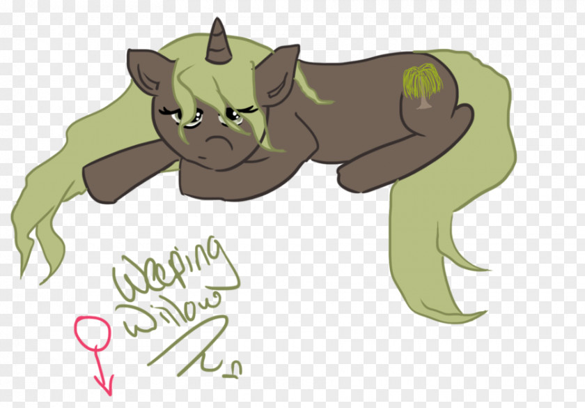 Weeping Willow Dog Horse Cat Clip Art PNG
