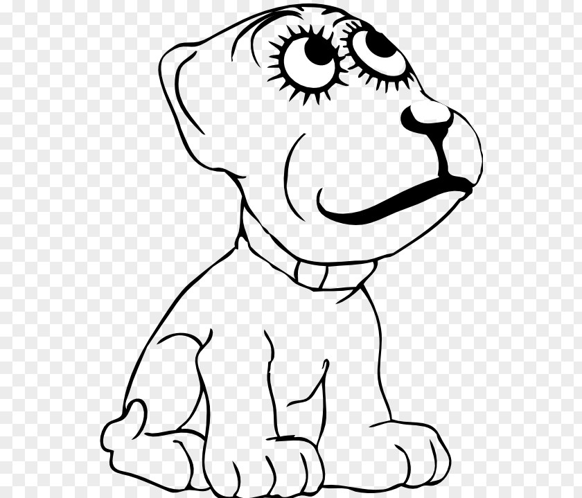White Cartoon Dog Puppy Clip Art PNG