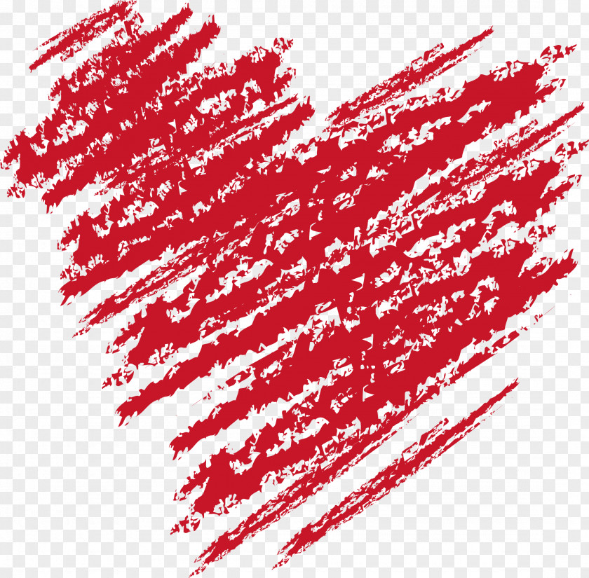 Brush Heart Van Hall Larenstein Red Pattern PNG