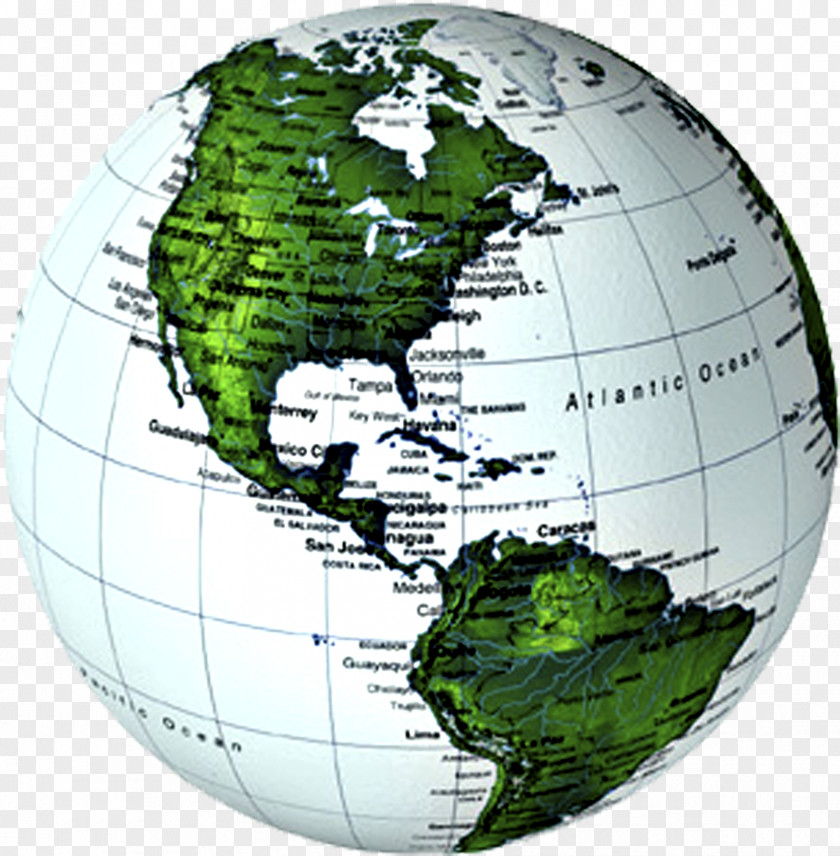Globe Dominican Republic United States World Map PNG