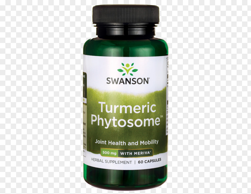 Turmeric Curcumin Dietary Supplement Swanson Health Products Softgel PNG