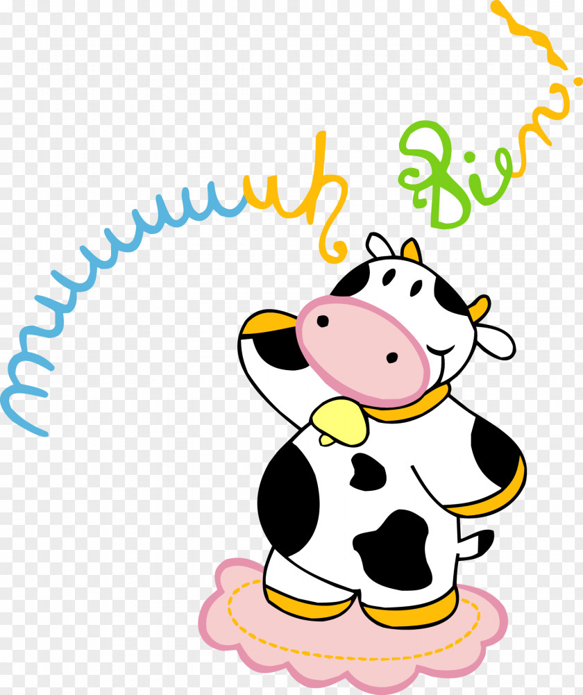 Creative Cow Cartoon Cattle PNG