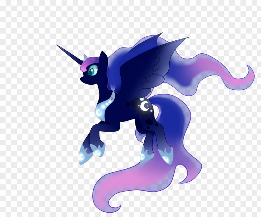 Princess Luna Pony Winged Unicorn Drawing PNG