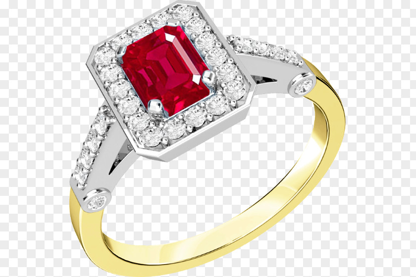 Ruby Earring Diamond Sapphire PNG