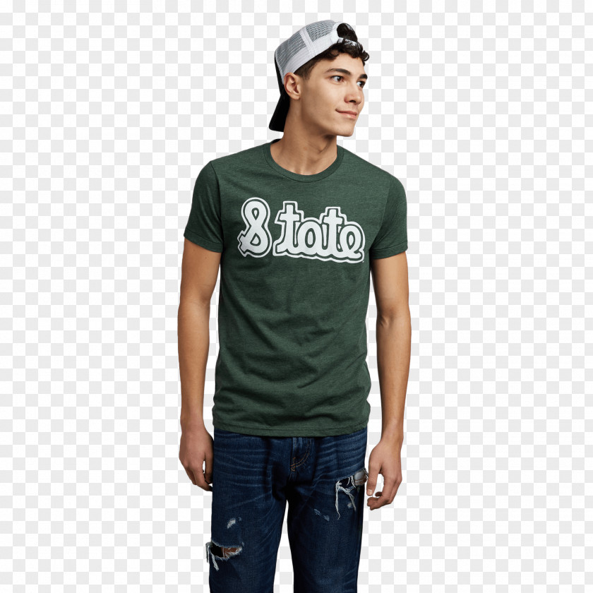 T-shirt Long-sleeved Jeans Neck PNG