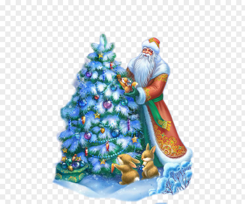 Ded Moroz Santa Claus Christmas Tree Snegurochka PNG
