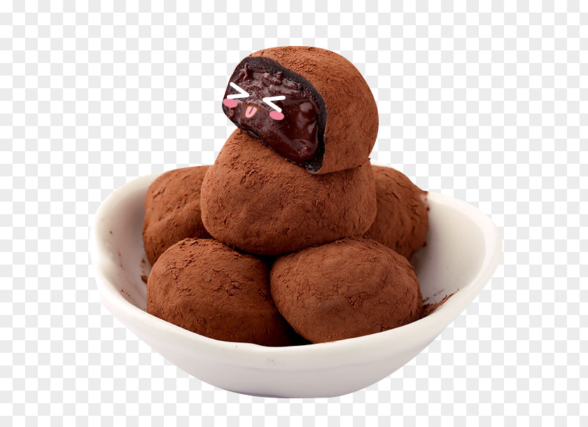 Lovely Wind Chocolate Cake Cream Mochi PNG