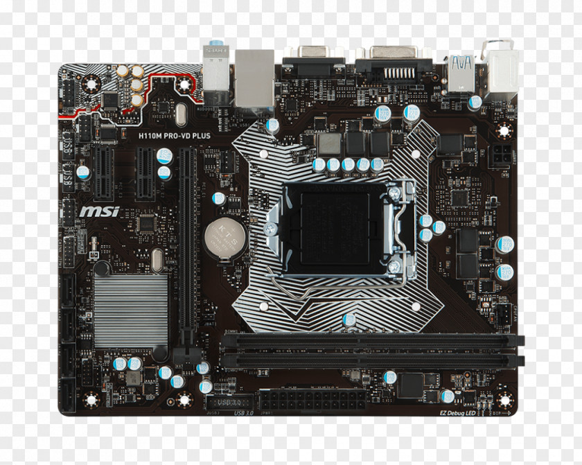 Power Socket Intel LGA 1151 CPU Motherboard MicroATX PNG