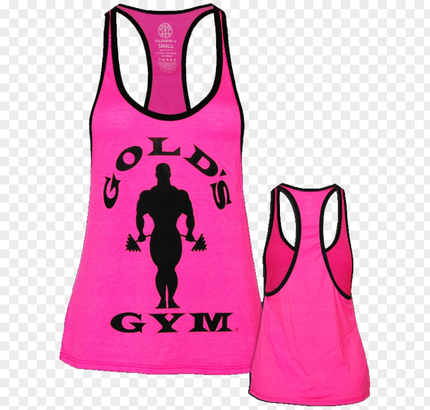 T-shirt Gold's Gym Fitness Centre Physical Top PNG
