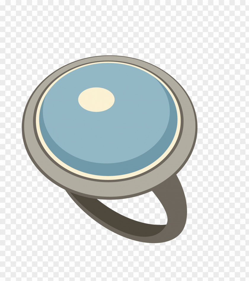 Vector Blue Cartoon Diamond Ring Lady PNG