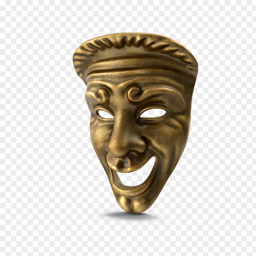 Comedy Mask Copper Download PNG