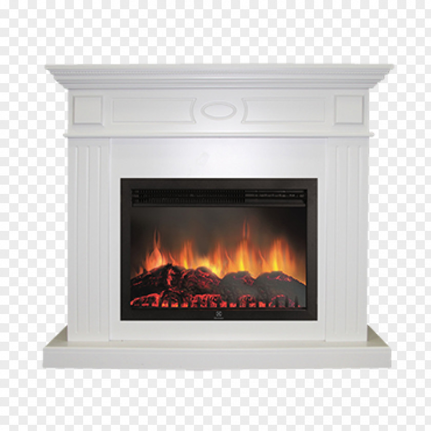 Jupiter Portal Electric Fireplace Hearth White PNG