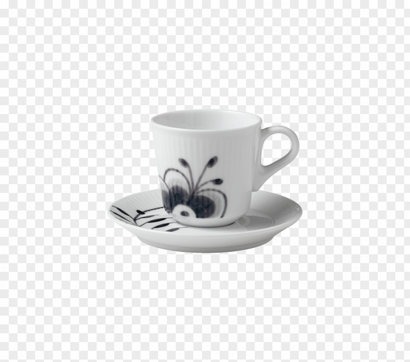Mug Espresso Royal Copenhagen Saucer Teacup PNG