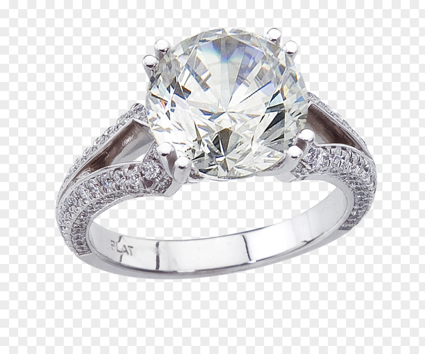 Platinum Ring Wedding Engagement Diamond PNG
