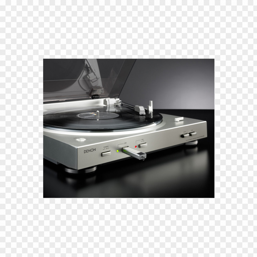 Turntable Digital Audio Denon DP-200USB Phonograph Record PNG