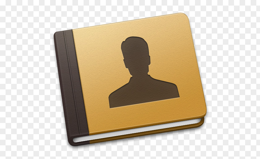 Address Book Yellow PNG