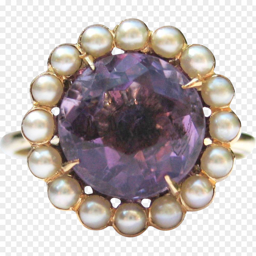 Amethyst Jewellery Pearl Gemstone Purple PNG