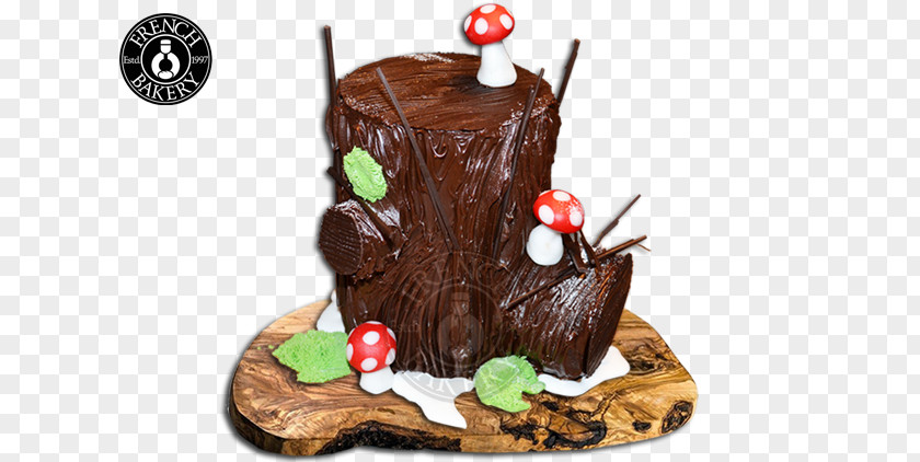 Christmas Cocoa Chocolate Cake Yule Log Mousse PNG