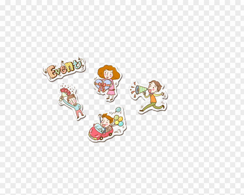 Cute Stickers Paper Sticker Wall Download PNG