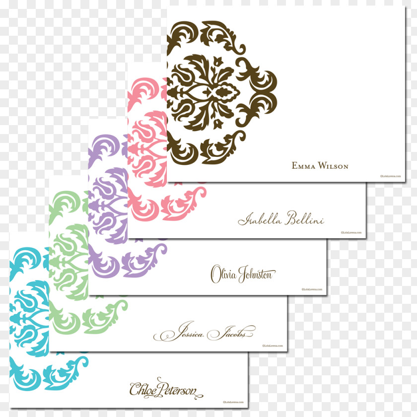 Damask Wedding Invitation Baby Announcement Greeting & Note Cards Stationery PNG