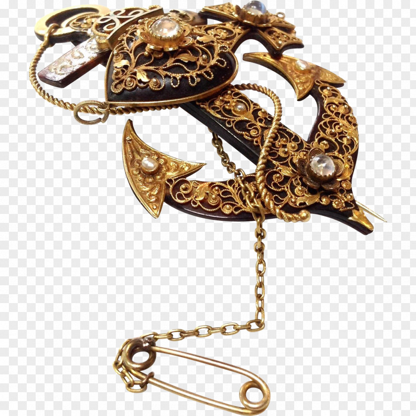 Jewellery 01504 Bronze Brooch Body PNG