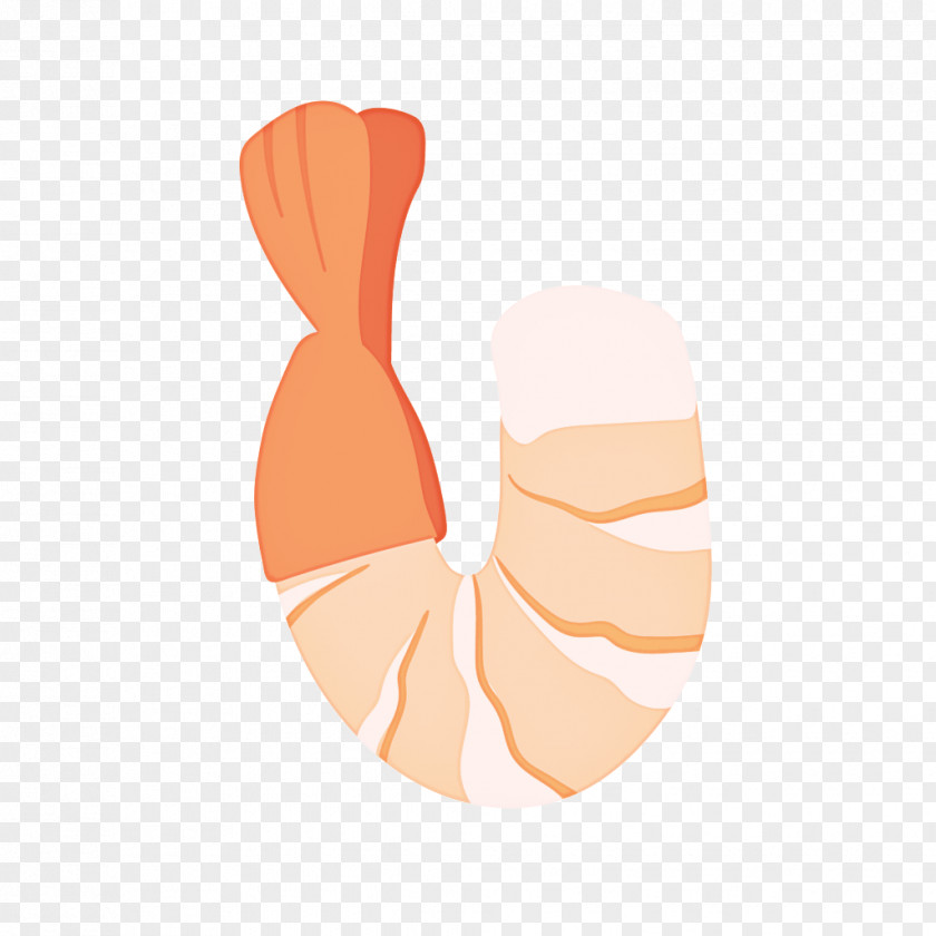 Logo Peach Shrimp Cartoon PNG