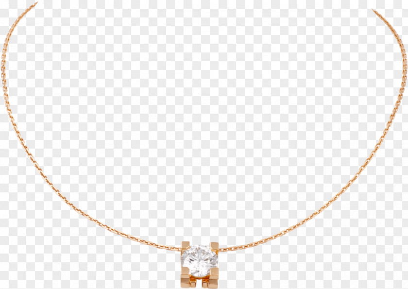 Necklace Cartier Jewellery Diamond Colored Gold PNG