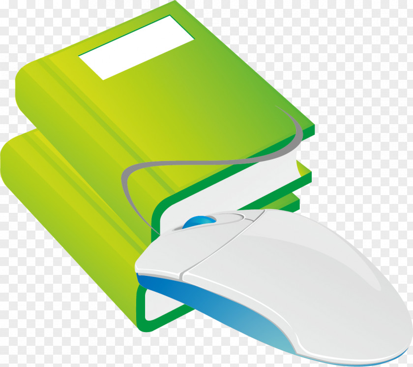Picture Books And Mouse Computer Book Illustration PNG