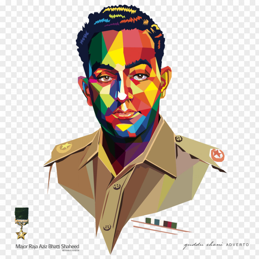 Raja Aziz Bhatti Pakistan Army Nishan-e-Haider Major PNG