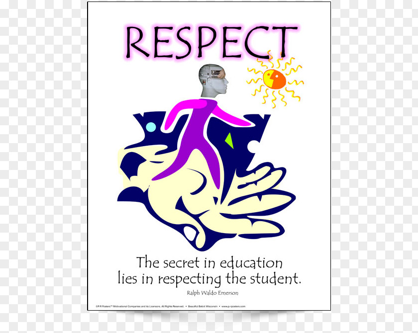 Design Vector Graphics Poster The Secret Of Education Lies In Respecting Pupil. Text PNG