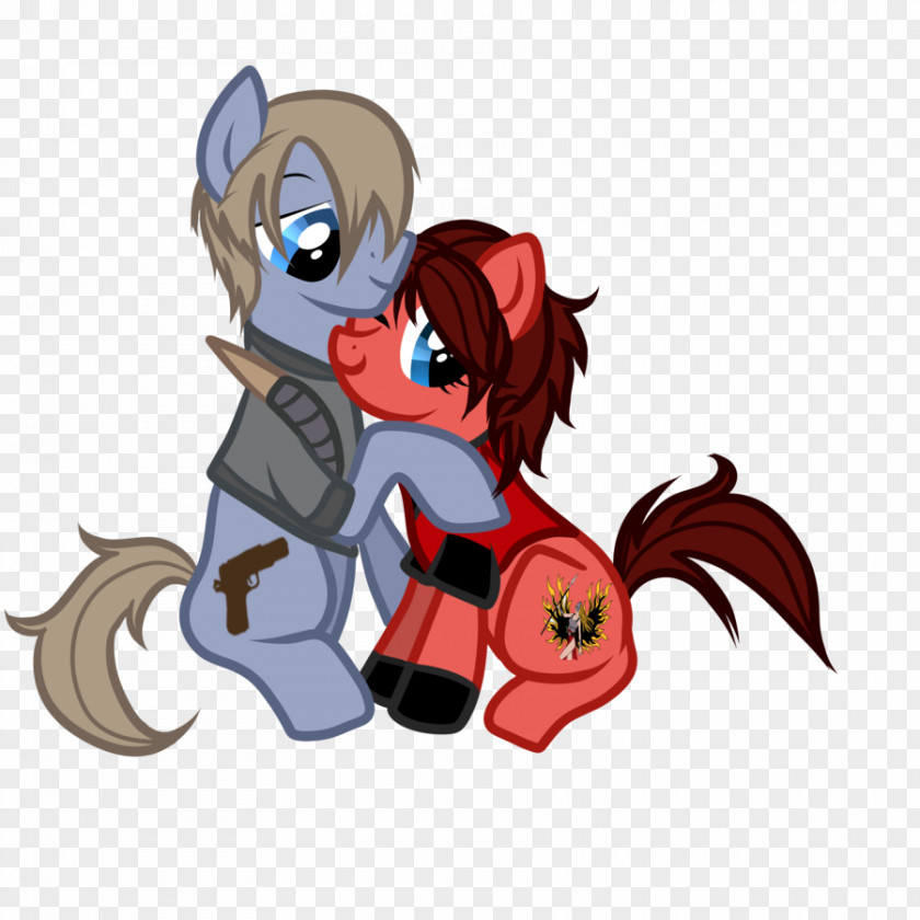 Horse Pony Leon S. Kennedy Claire Redfield Chris Resident Evil 2 PNG