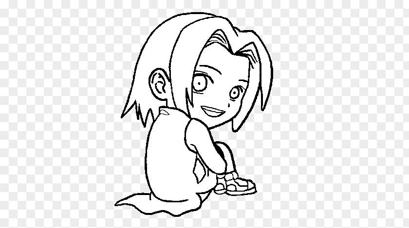 Naruto Sakura Haruno Coloring Book Drawing Image PNG