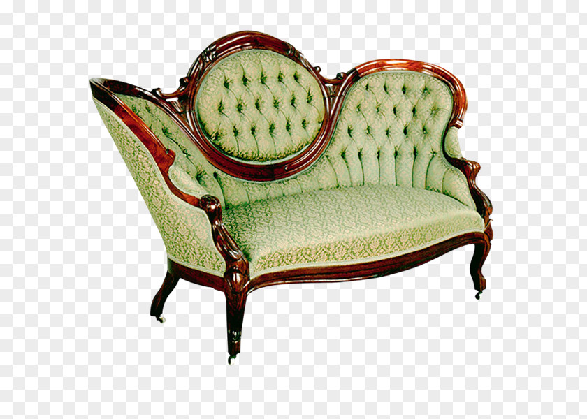Antique A & Restoration Loveseat Furniture Chair PNG