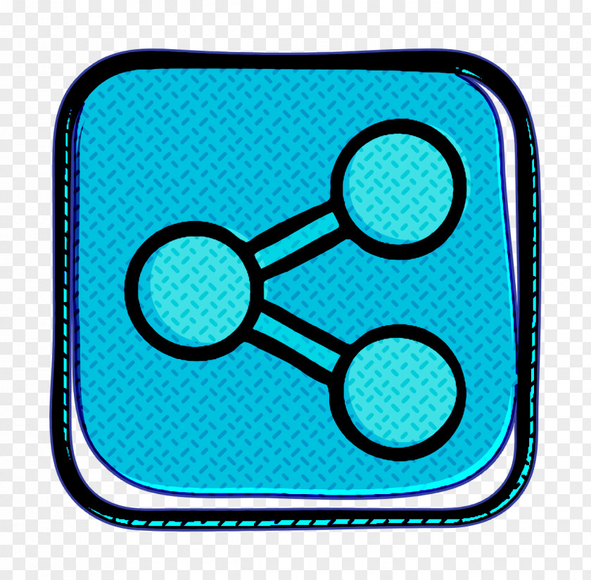 Teal Turquoise Connection Icon Media Network PNG