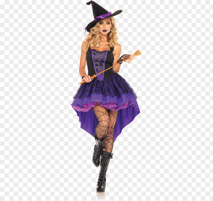 Witch Dress Halloween Costume Party Clothing PNG
